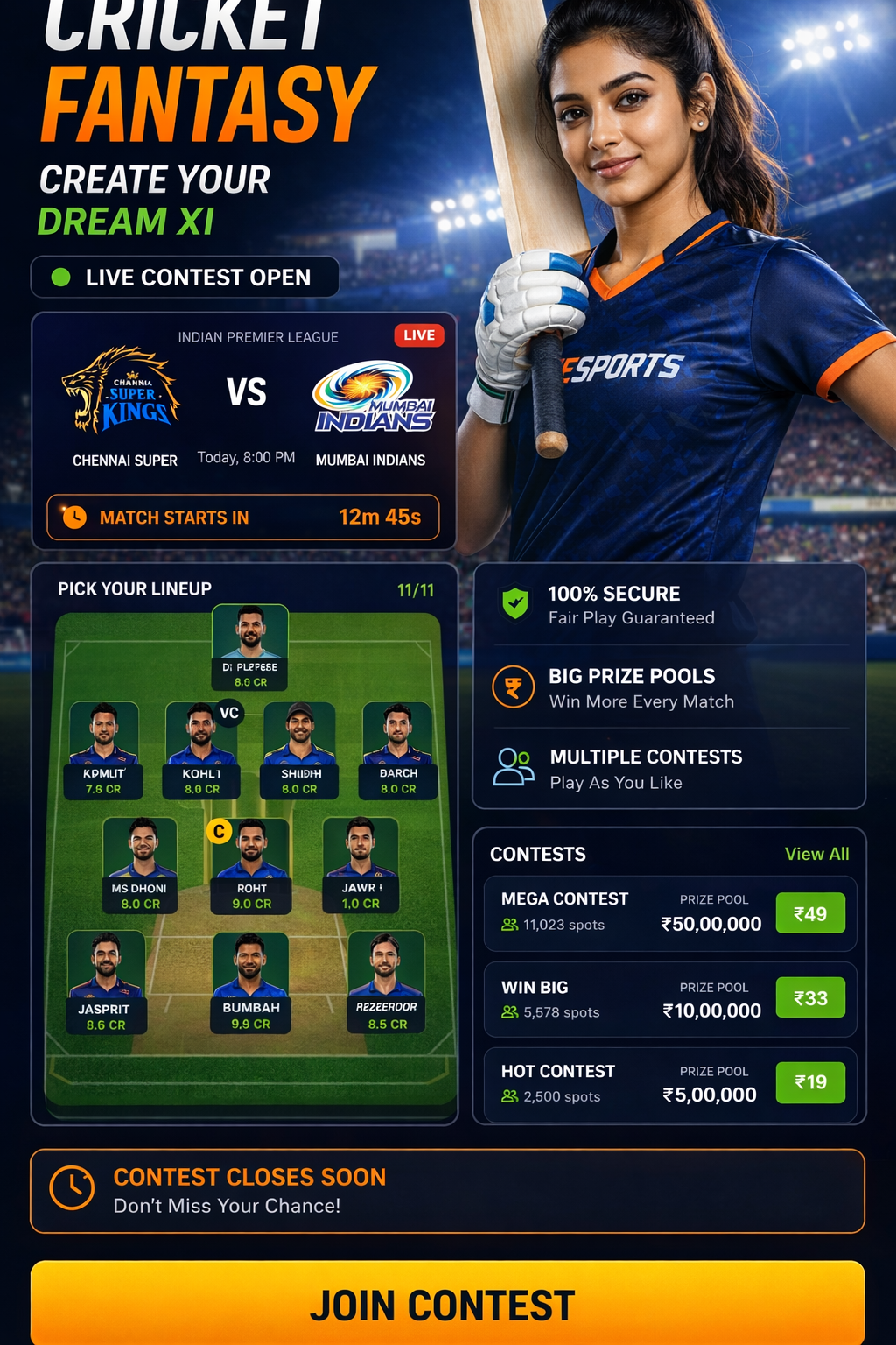 Cricket Play App cricket matchday visual